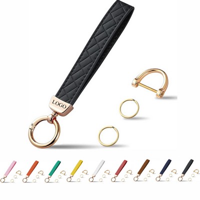 Genuine Sheepskin Metal Car Keychain