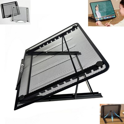 Adjustable Folding Mesh Laptop Stand