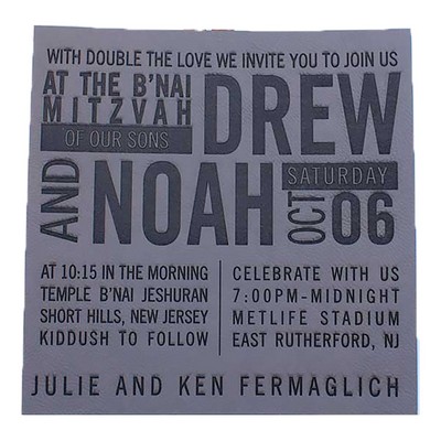 Premium Leatherette Invitations