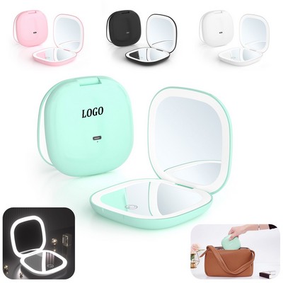 LED Magnifying Compact Mirror