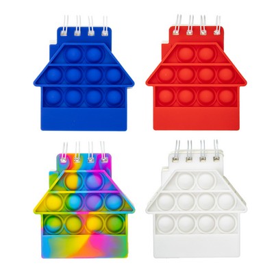 House Spiral Notebook Push Pop