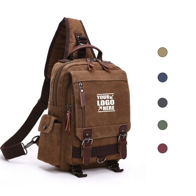Canvas Crossbody Backpack