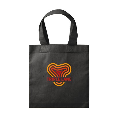 Square Natural Cotton Fiber Gift Bag (Full Color Imprint)