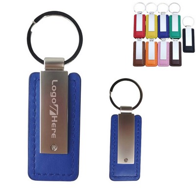 PU Leather Metal Keychain