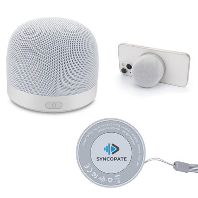 2-in-1 Magnetic Qi Wireless Charger Speaker