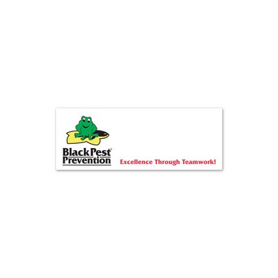 Deluxe Name Badge UV Inkjet (1.00 x 3.00 Inches)