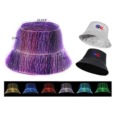 LED Bucket Light up Fisherman Cap