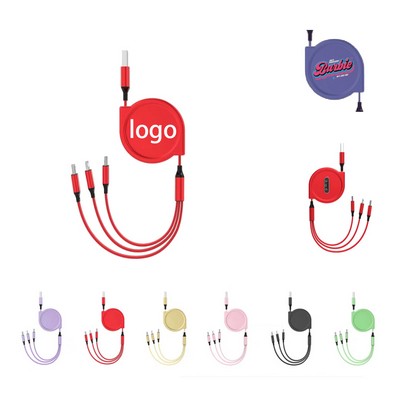 Retractable Charging Cable with USB Type-C