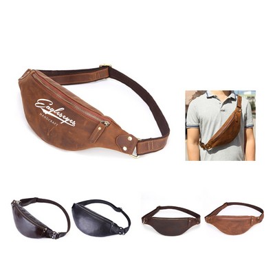 Cowhide Leather Fanny Pack