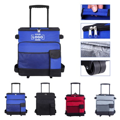 Portable Rolling Insulated Cooler Bag