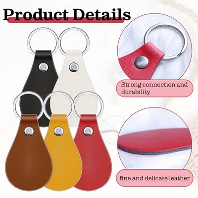 Car leather keychain