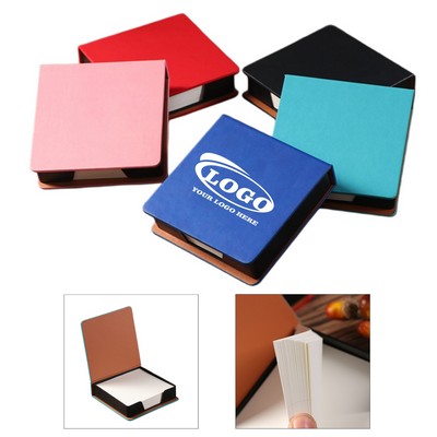 PU Leather Sticky Notes Holder