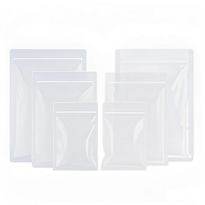Frosted Transparent Flat Bottom Ziplock Food Bag