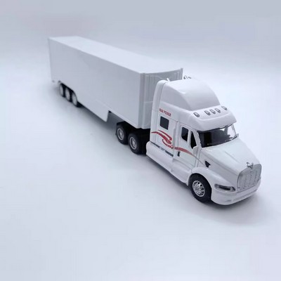 13.5" Diecast Alloy US Truck Trailer Model
