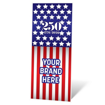 6-1/2' h x 3-1/2' w 250th Birthday Cardboard Standee