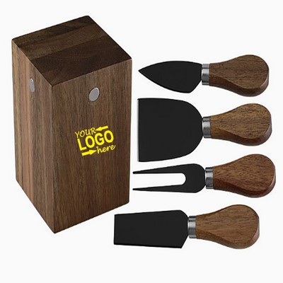 Magnetic Stainless Steel Cheese Knife 5-Piece Set