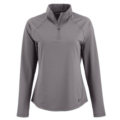 Cutter and Buck Ladies Prospect Recycled Quarter Zip
