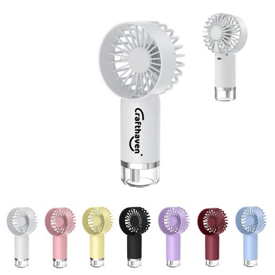 Rechargeable Handheld Mist Portable Cooling Fan