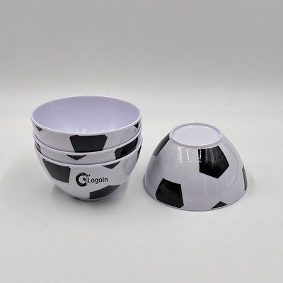 5" World Cup Soccer Bowl Football Design Melamine Soup & Cereal Bowl