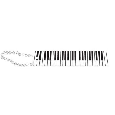 Keyboard Promotional Line Key Chain w/ Black Back (4 Square Inch)