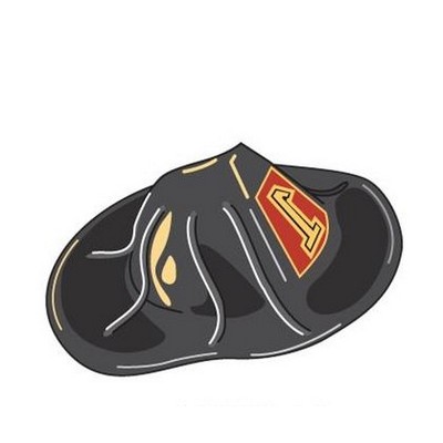 Fireman Hat Promotional Magnet w/ Strip Magnet (6 Square Inch)