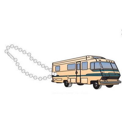 Recreational Vehicle Promotional Key Chain w/ Black Back (3 Square Inch)