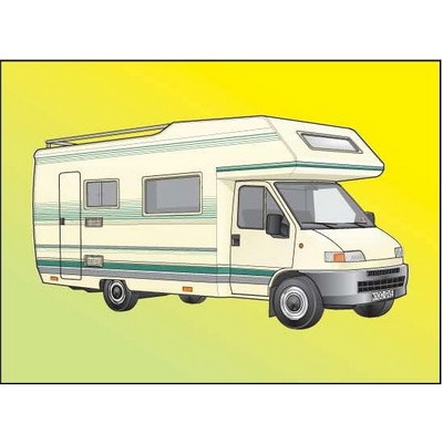 Recreational Vehicle 2 Rectangle Badge w/ Bar Pin (2"x3")