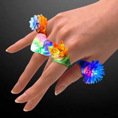 Blinking Soft Rings, Assorted Styles - BLANK