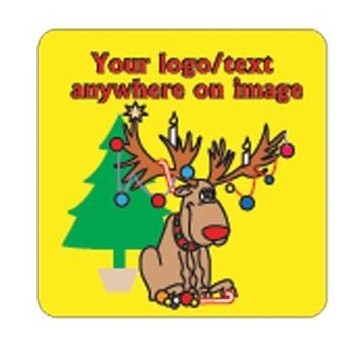 Reindeer Christmas Badge