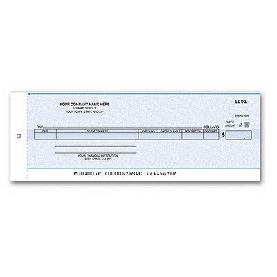Center Checks - One-Write® Accounts Payable (1 Part)
