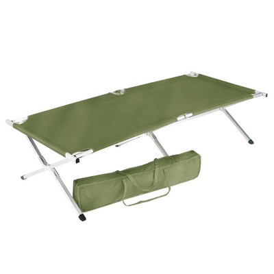 G.I. Type Olive Drab Oversized Aluminum Folding Cot