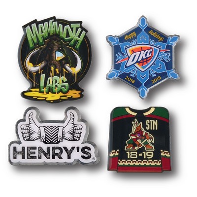 Custom Lapel Pin - 7/8" (0.875") Custom Shape Fully Printed