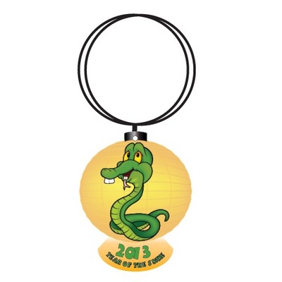 Year of The Snake Executive Key Chain w/Mirrored Back (2 Square Inch)