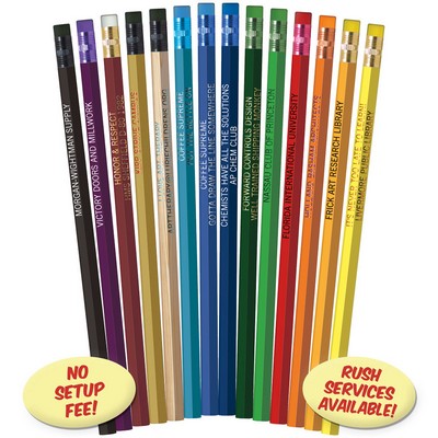 Neon Yellow Hexagon Pencils