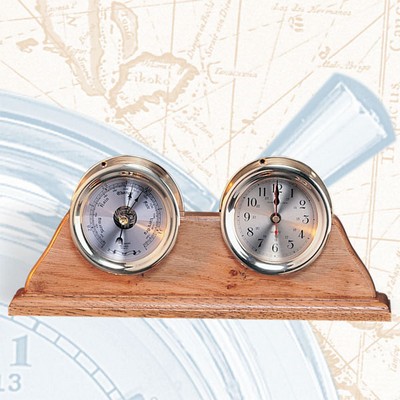 2" 1 Brass Nautical Executive Set - Laser Engraved