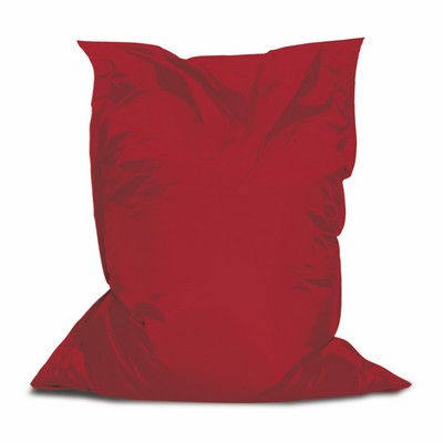 Red Branded Bean Chair with Ultimate Pebbles 4.4'L x 5'H