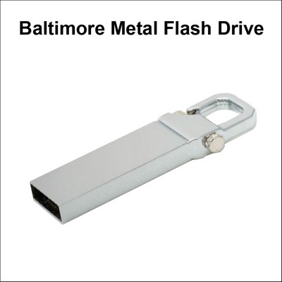 Baltimore Metal Flash Drive - 4GB Memory