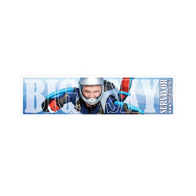Rectangle Sticker | Square Corner | 1" x 3 3/4" | White Static | Static Back | Digital