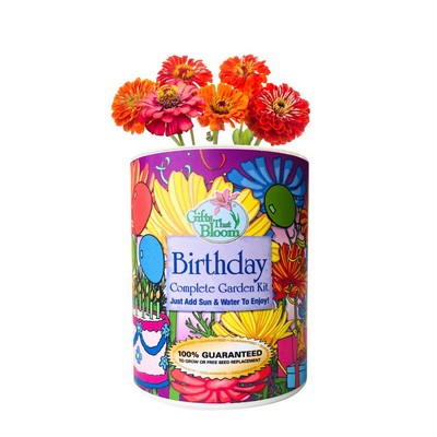 Birthday Garden in Eco-Friendly Grocan