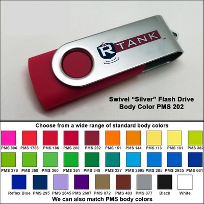 Swivel Flash Drive - 2 GB Memory - Body PMS 202