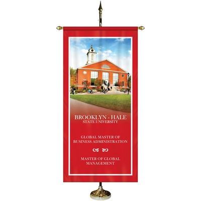 36" x 72" Premium Gonfalon 7' Kit / Straight Cut