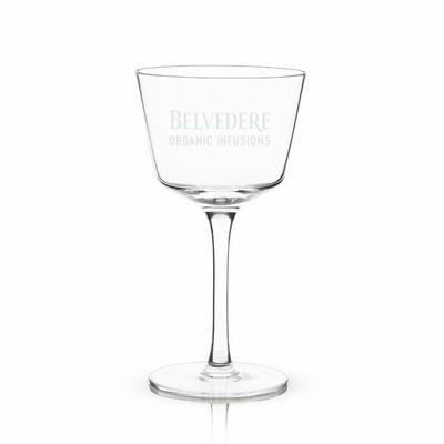 Viski® Angled Crystal Nick & Nora Glass, set of 2