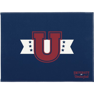 Blue/Silver Leatherette Certificate Holder