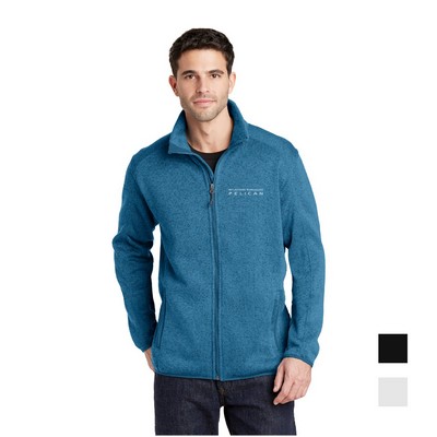 Port Authority® Sweater Fleece Embroidered Jacket