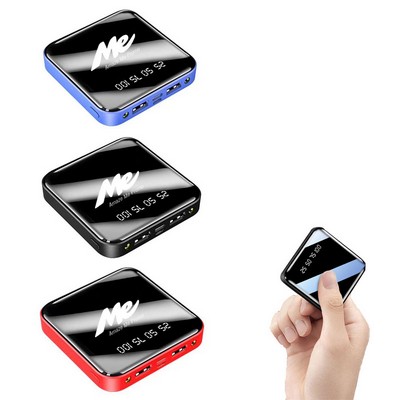 20000mAh Mini Mirror Power Bank w/LED Light