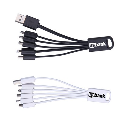 4-in-1 Universal Charging Cable w/Key Ring