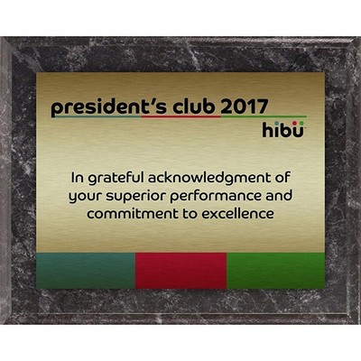 6" x 8" Sublimated Value Plaque - Black Marble