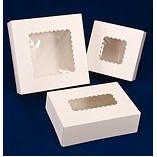 Ohio Valley Windowed White Cupcake Box (19"x14"x4")