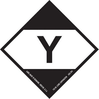 IATA Limited Quantity "Y" Paper Labels - 2" x 2"