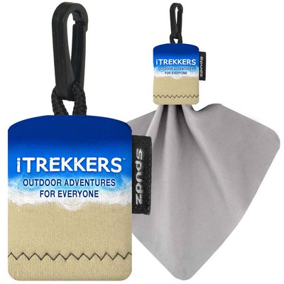 Custom Microfiber Lens Cleaning Cloth with Neoprene Pouch (Spudz 6" x 6")